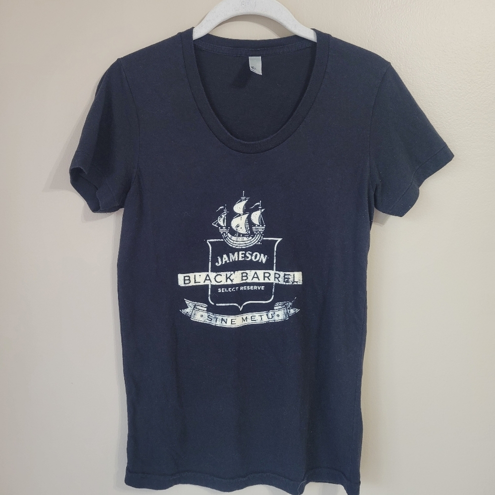 Jameson Irish Whiskey Black Barrel Short-Sleeve Graphic Tee Black Size Medium
